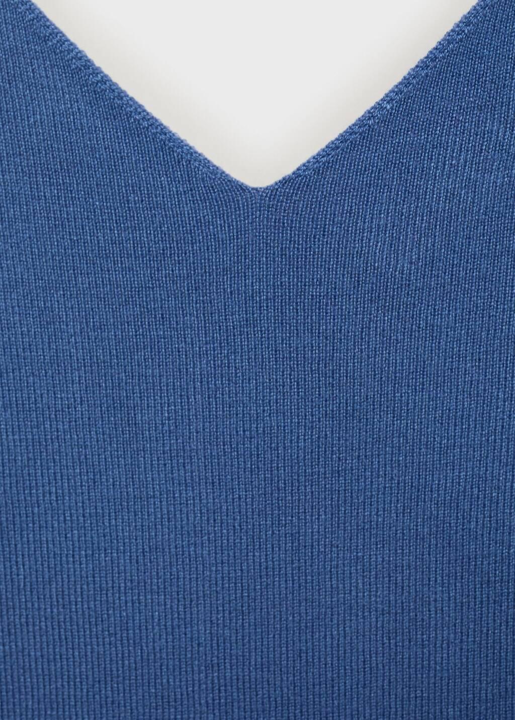 LT-PASTEL BLUE V-neck knitted top, Light-Pastel Blue, large image number 6
