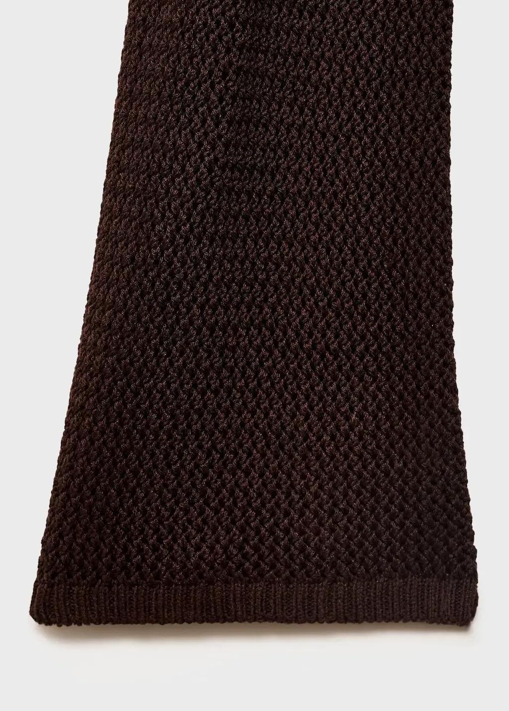 Brown Open Back Crochet Dress, , large image number 1
