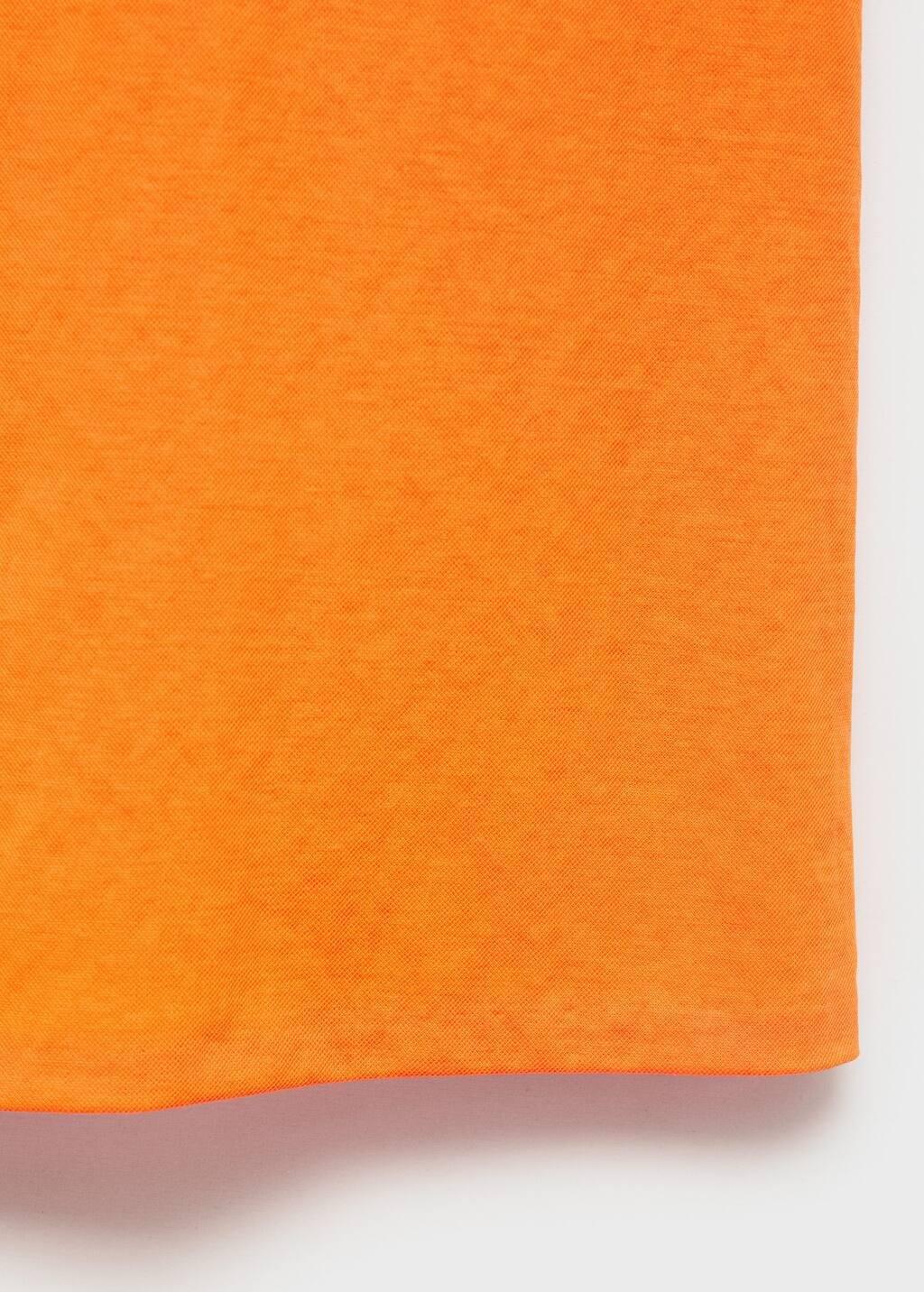 Orange Flowy Straight-Fit Trousers, , large image number 4