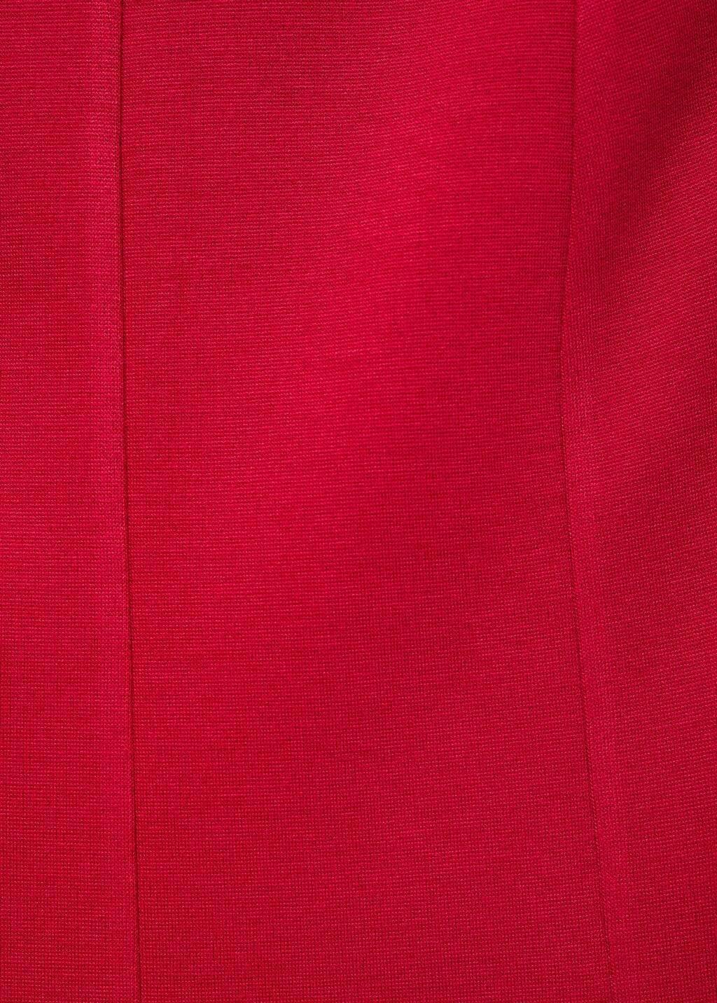 Red Peplum Top With Seam Detail, , large image number 4
