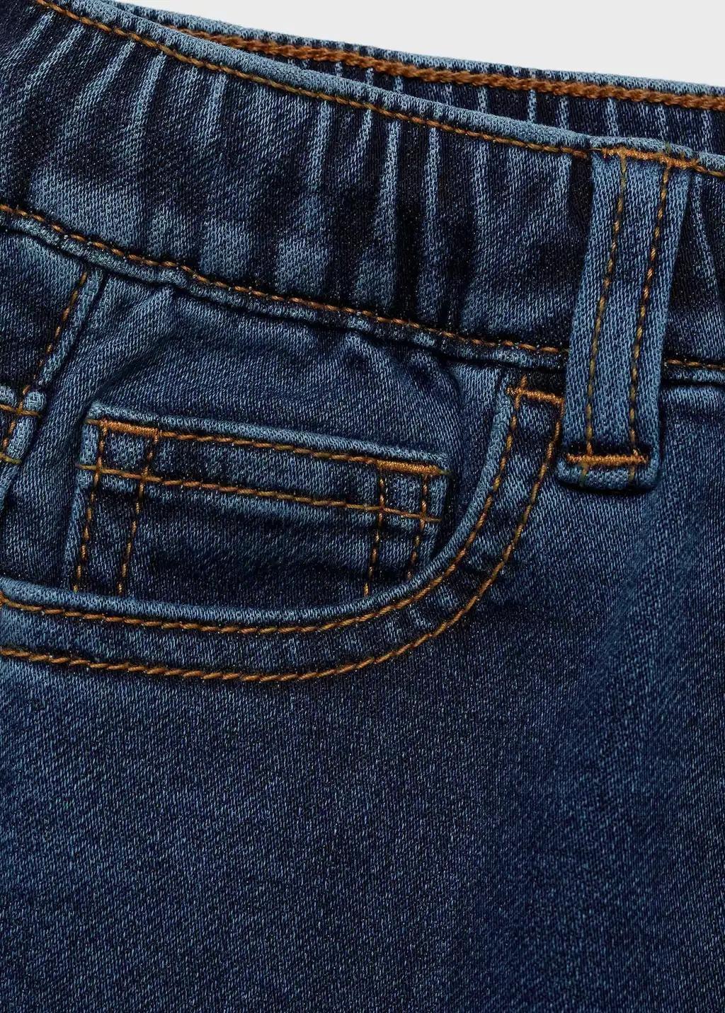 Blue Comfy Jeans With Drawstring, Kids Boys, , large image number 2
