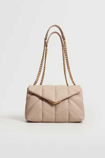 Nude Quilted Chain Bag, Women, , large image number 0