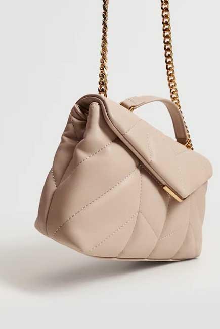 Nude Quilted Chain Bag, Women, , large image number 2