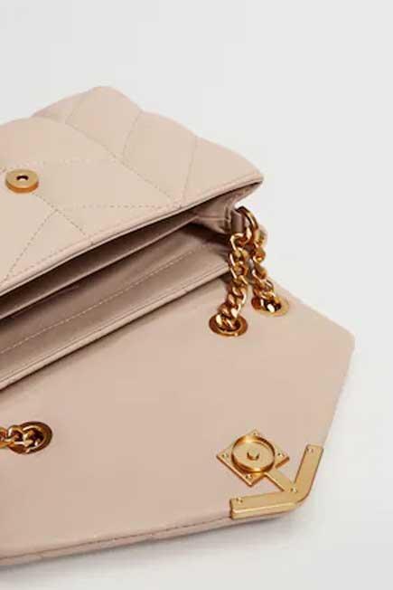 Nude Quilted Chain Bag, Women, , large image number 4