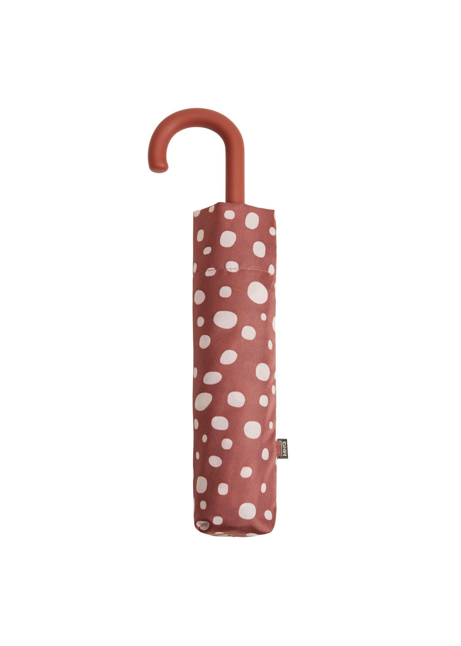 Dark Red Polka-Dot Folding Umbrella, Women, , large image number 1