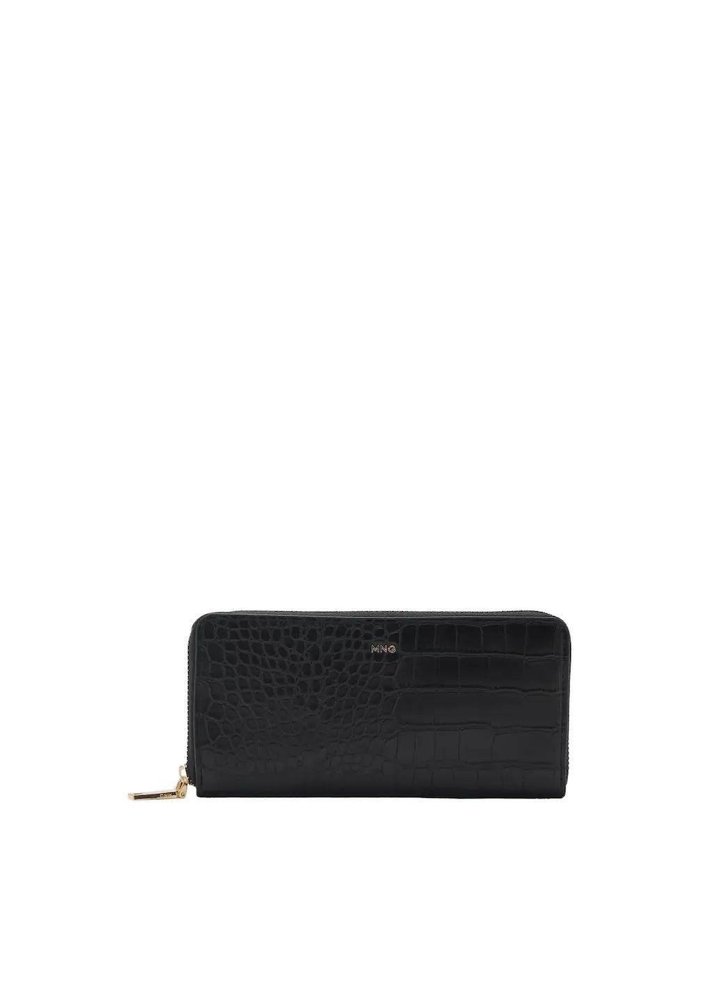 Black Croc-Effect Wallet, 0201_99, large image number 7