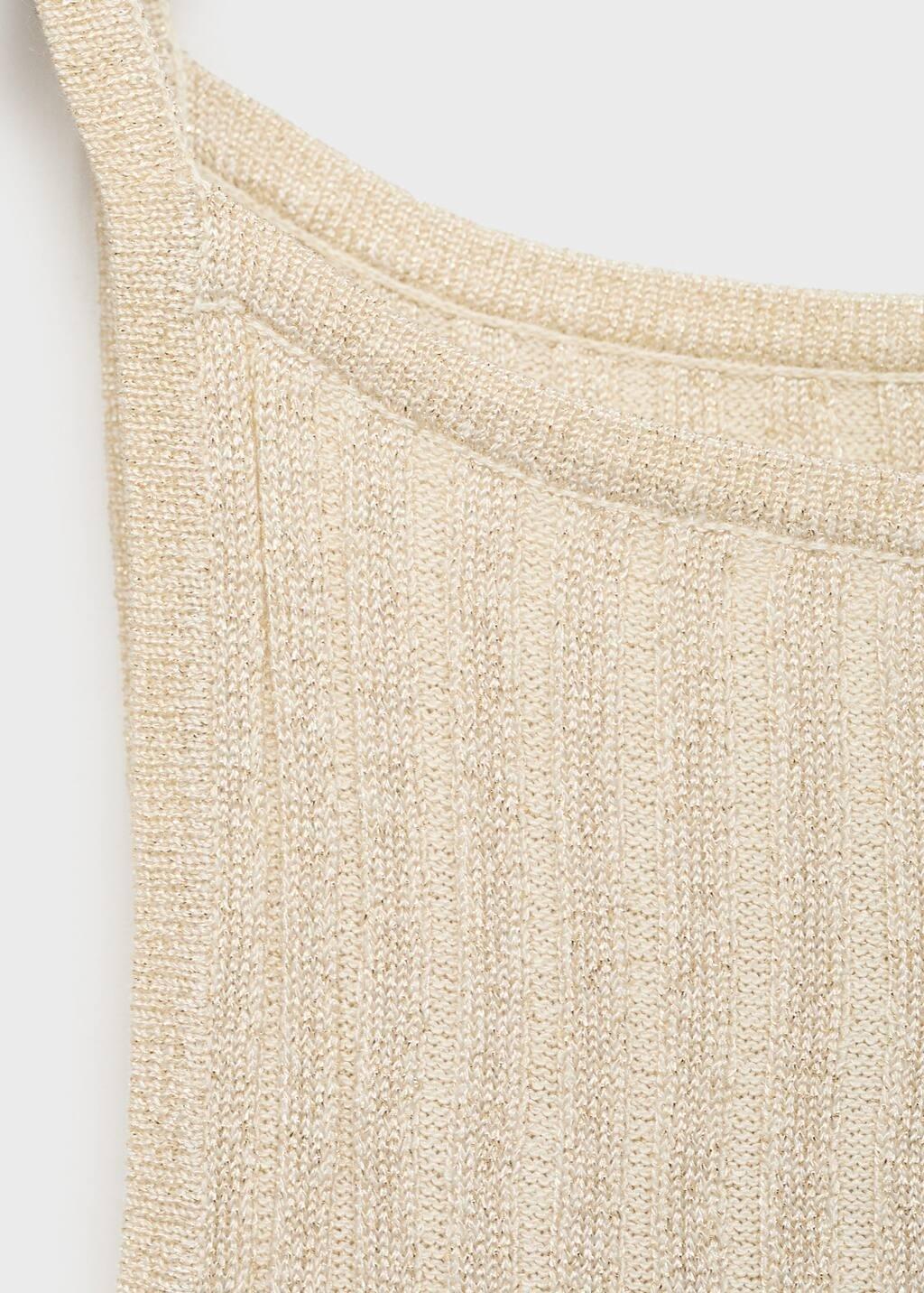 SILVER Fine ribbed knit top, , large image number 1