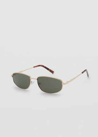 Gold Metallic Frame Sunglasses, 0201_OR, medium