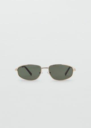 Gold Metallic Frame Sunglasses, 0201_OR, medium