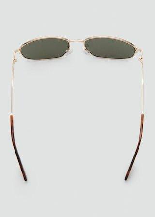 Gold Metallic Frame Sunglasses, 0201_OR, medium