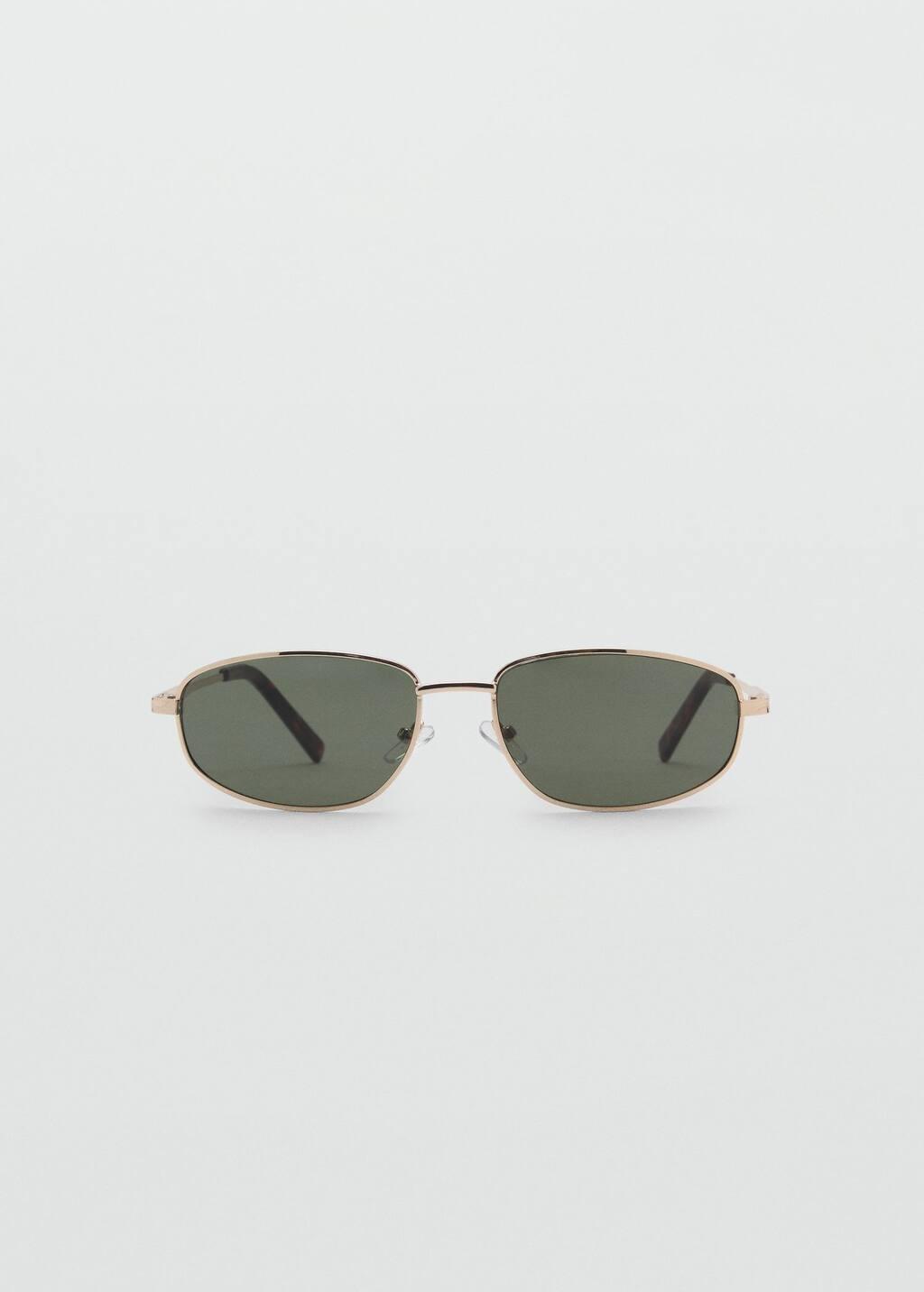 Gold Metallic Frame Sunglasses, Gold, large image number 9