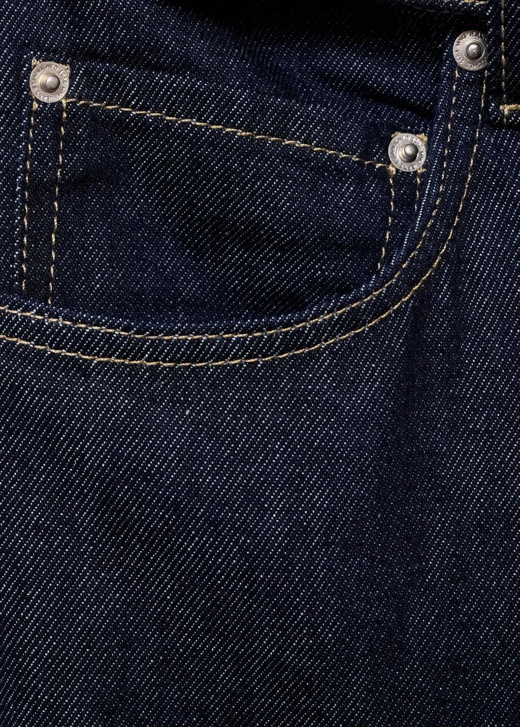 Blue Straight-Fit Belt Jeans, , large image number 10