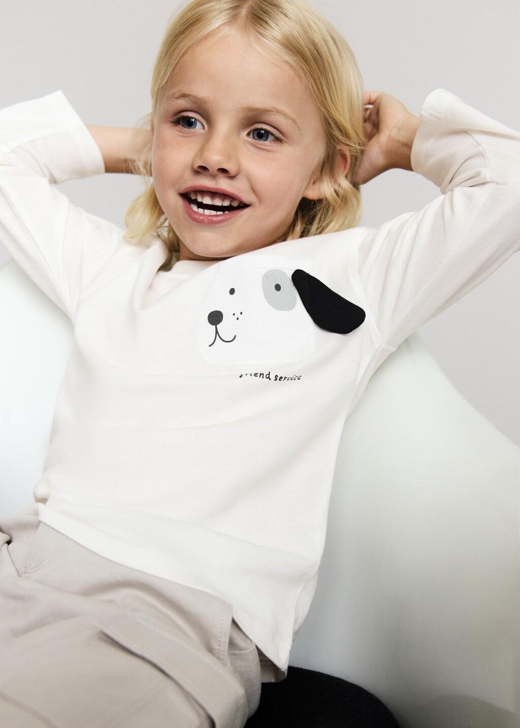 White Embroidered Animal T-Shirt, Baby Boy, , large image number 3