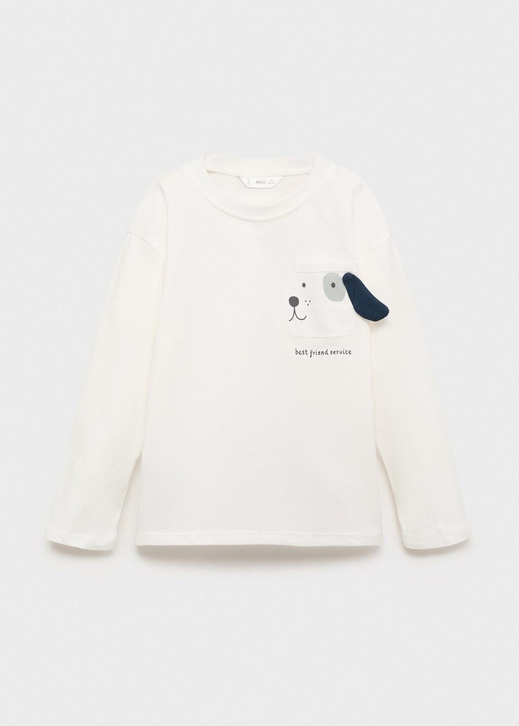 White Embroidered Animal T-Shirt, Baby Boy, , large image number 5