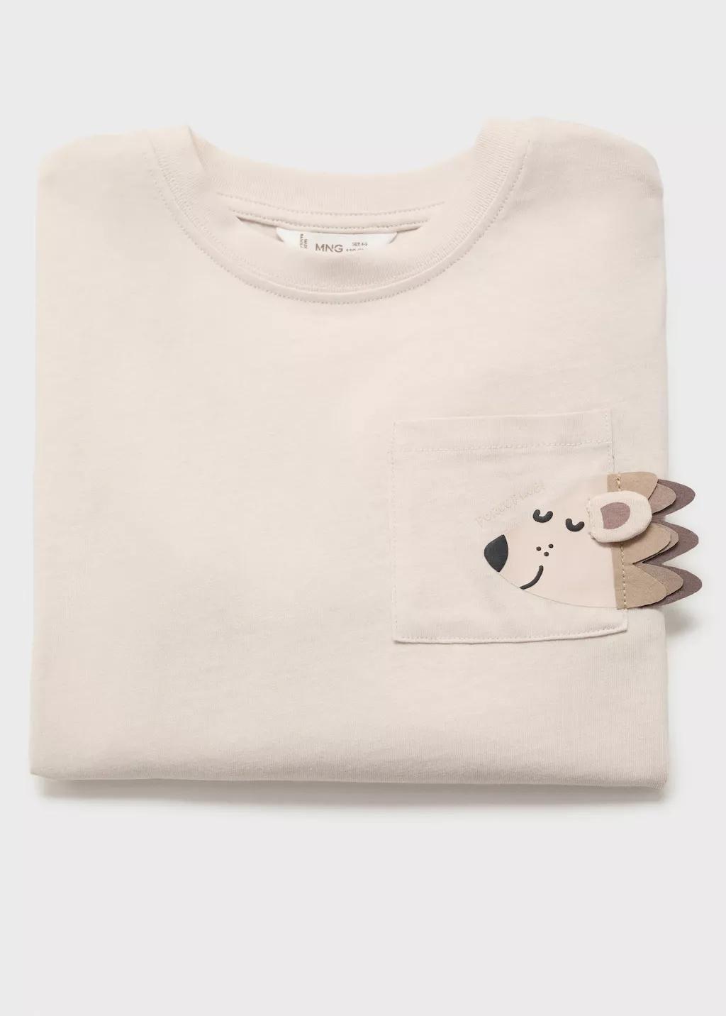 Brown Lt Pastel Embroidered Animal T-Shirt, Baby Boy, , large image number 3