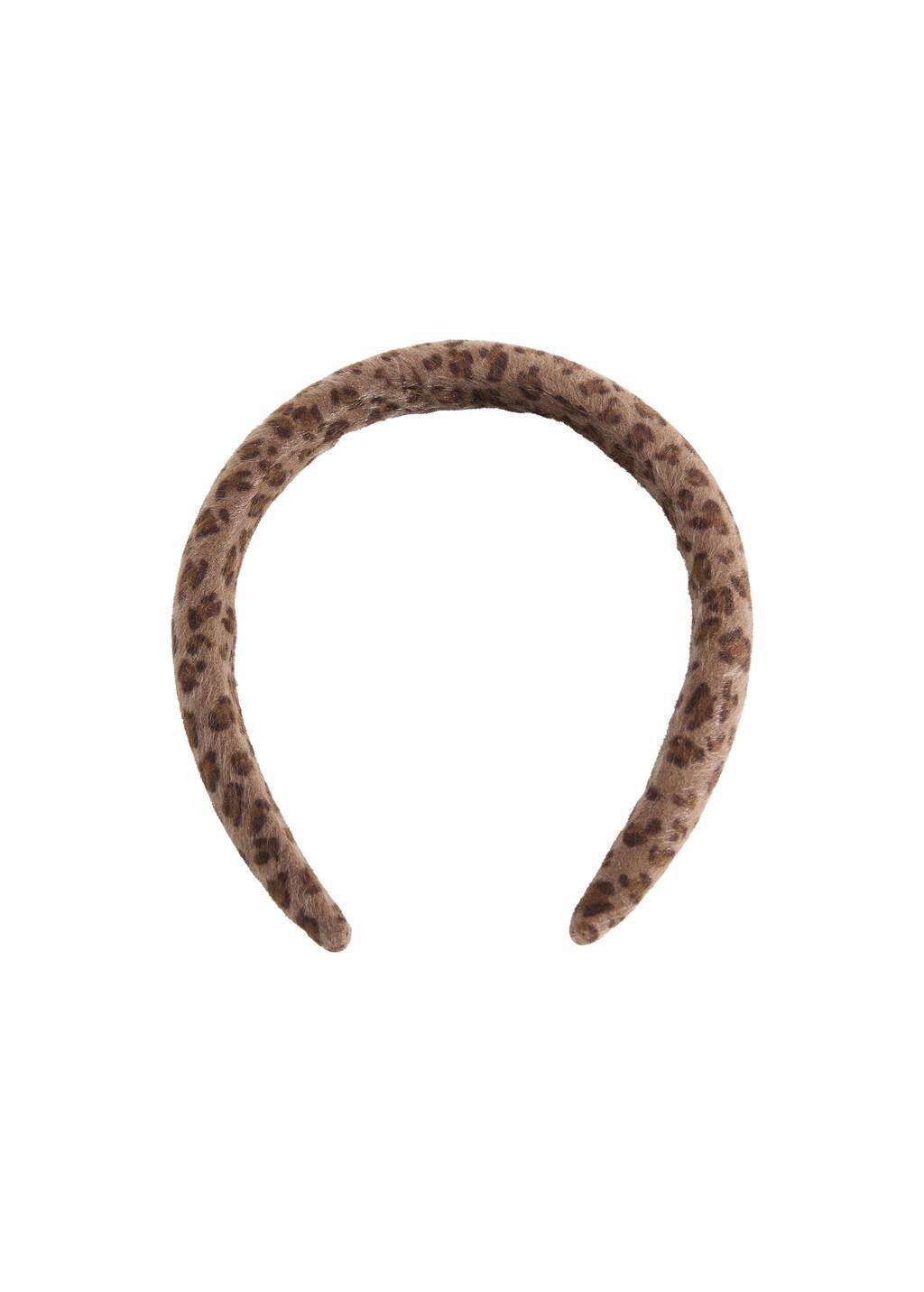 MEDIUM BROWN Animal-print textured hairband, Kids Girl, Medium Brown, large image number 4