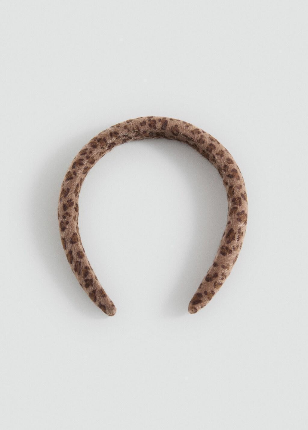 MEDIUM BROWN Animal-print textured hairband, Kids Girl, Medium Brown, large image number 5
