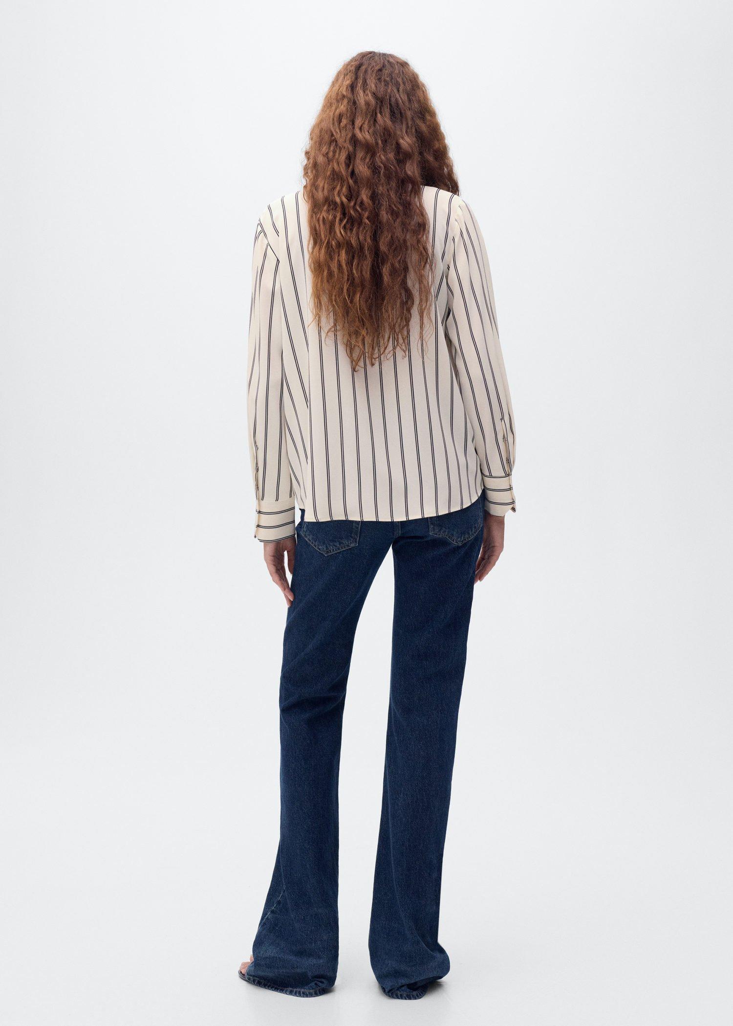 LIGHT BEIGE Fluid long-sleeved blouse, Light Beige, large image number 6