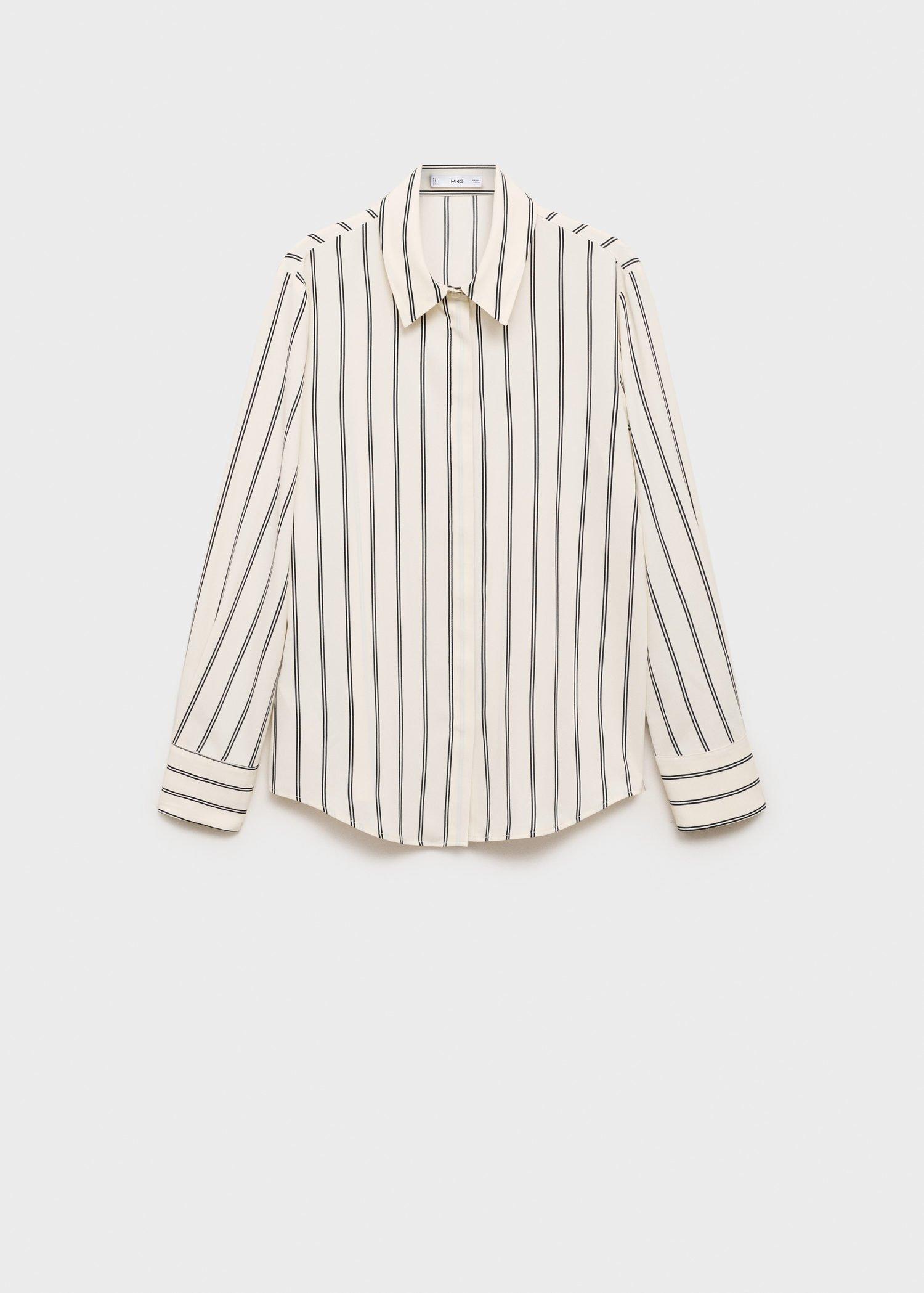 LIGHT BEIGE Fluid long-sleeved blouse, 0201_05, large image number 11