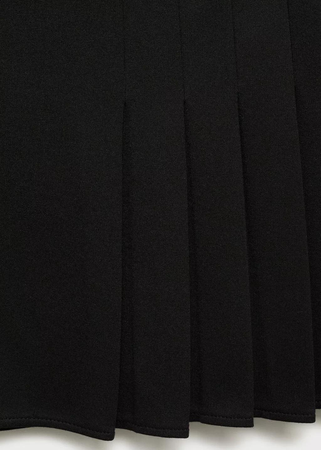 BLACK Pleated mini-skirt, , large image number 3