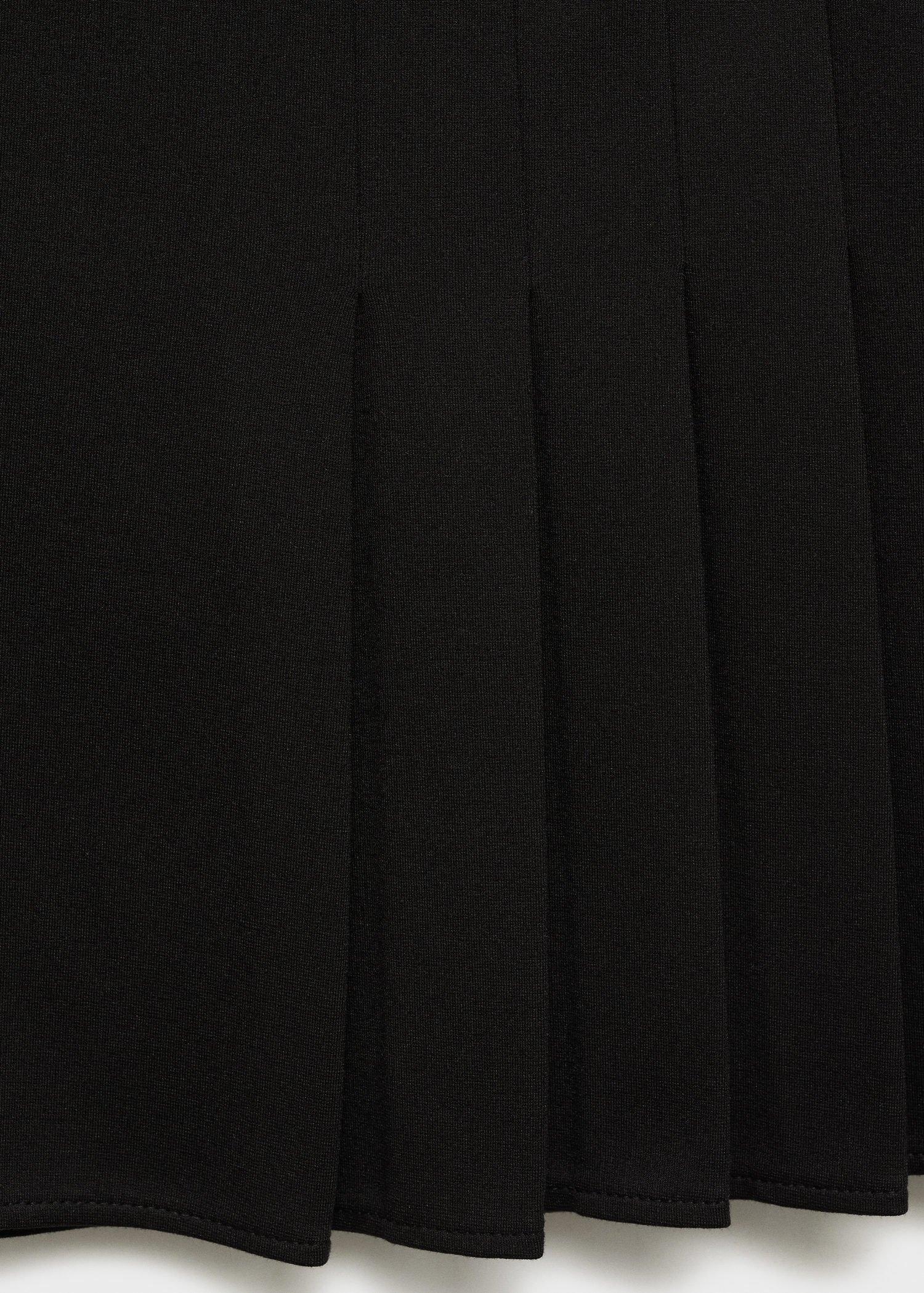 BLACK Pleated mini-skirt, , large image number 9