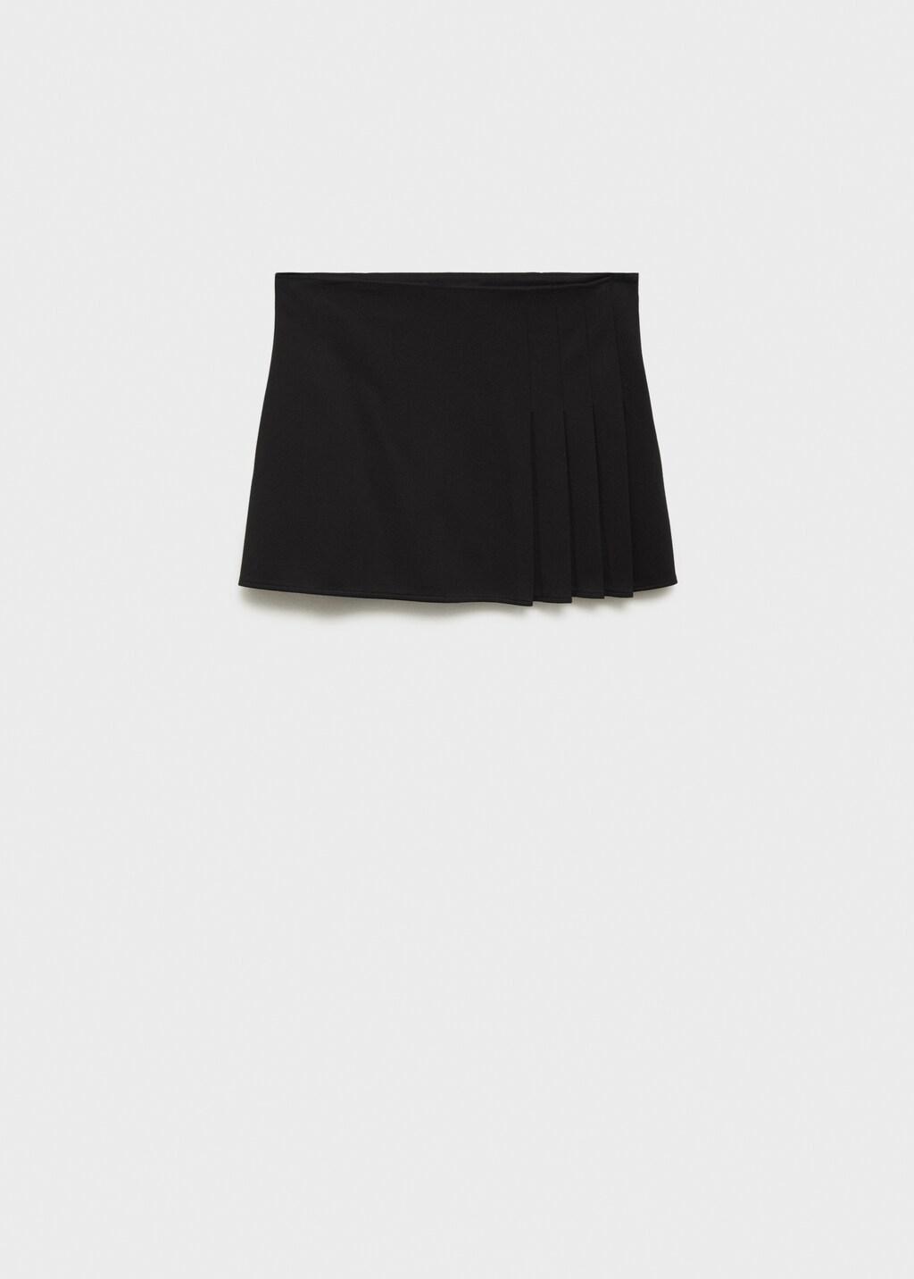 BLACK Pleated mini-skirt, 0201_99, large image number 12
