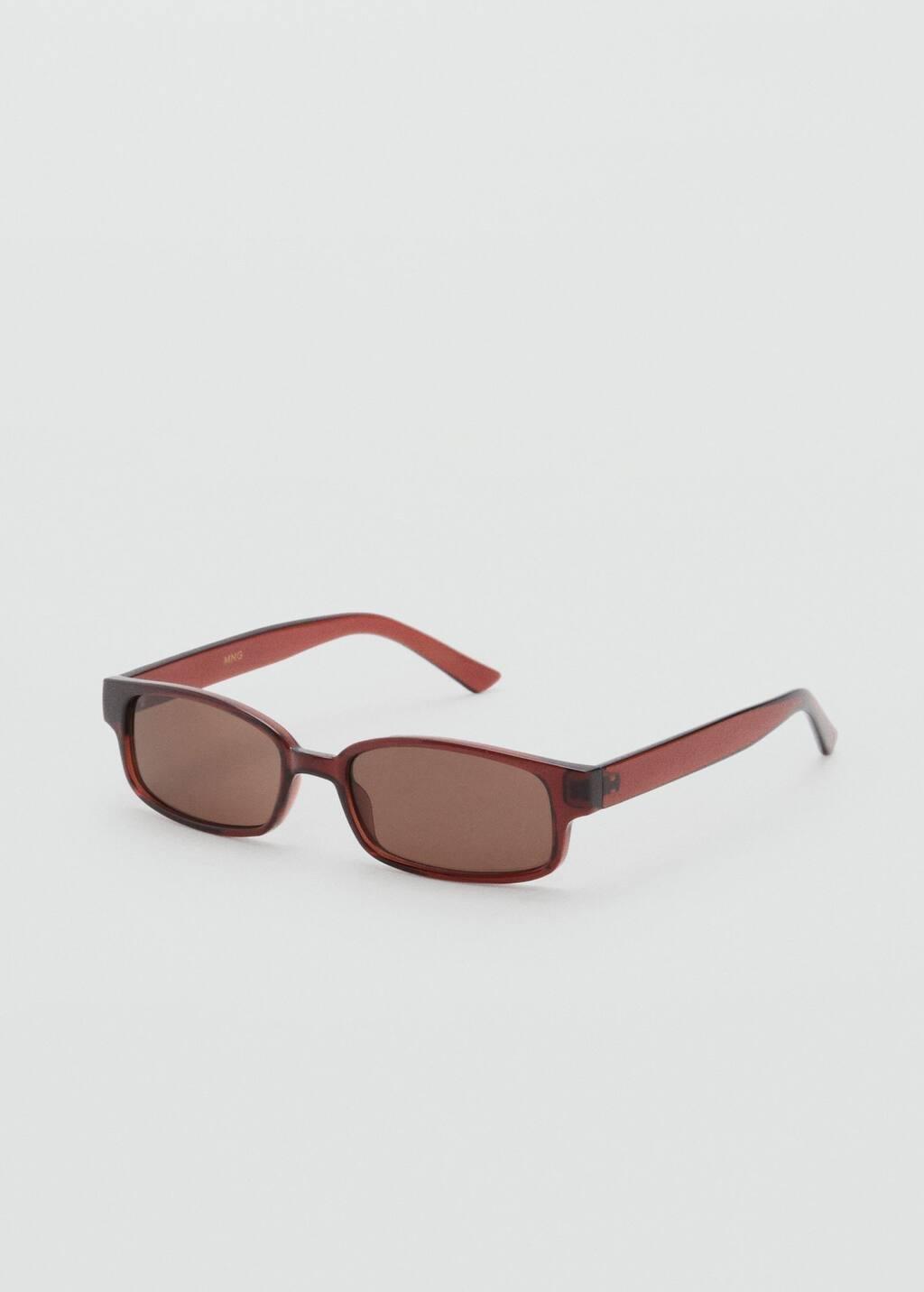 BROWN Rectangular-frame sunglasses, Brown, large image number 0