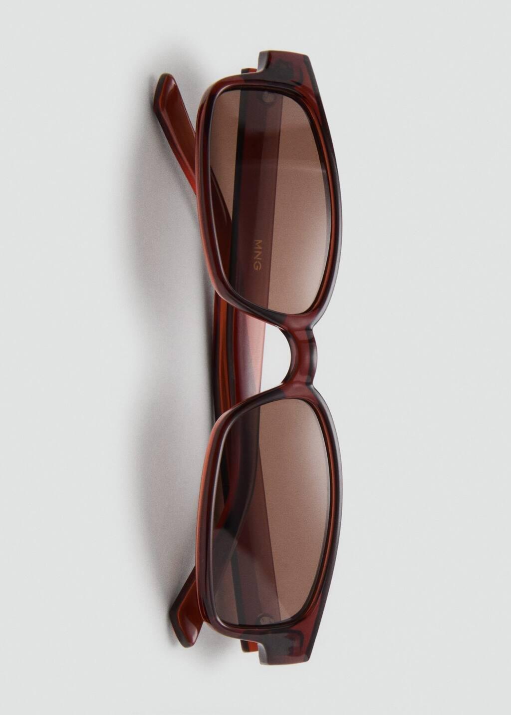 BROWN Rectangular-frame sunglasses, Brown, large image number 2