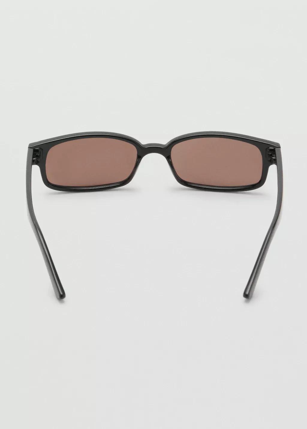 Black Rectangular-Frame Sunglasses, , medium