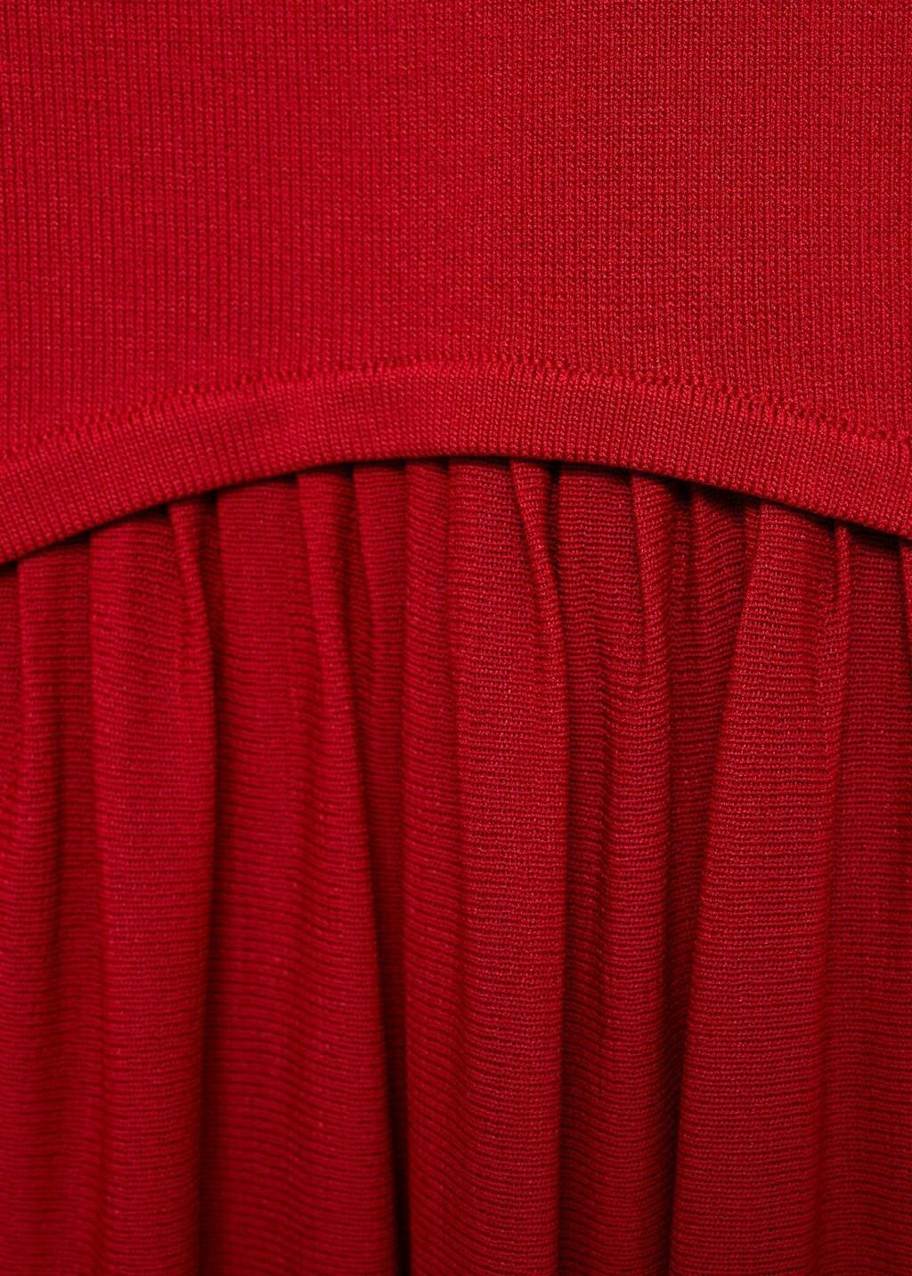 Red Halter-Neck Knitted Dress, , large image number 10