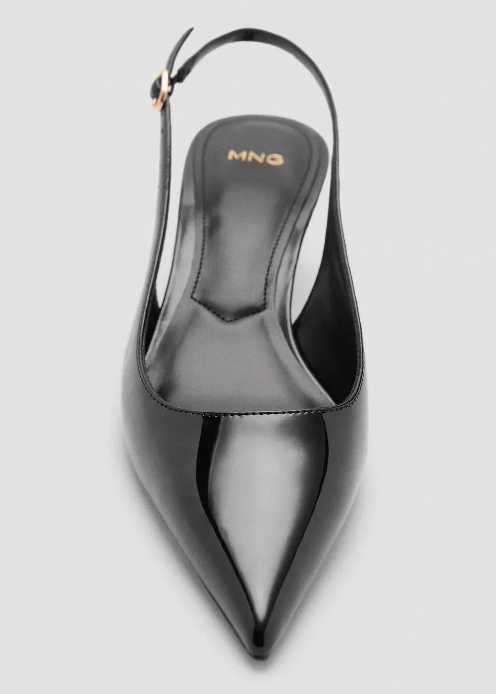 BLACK Kitten-heel patent leather shoes, Black, large image number 7