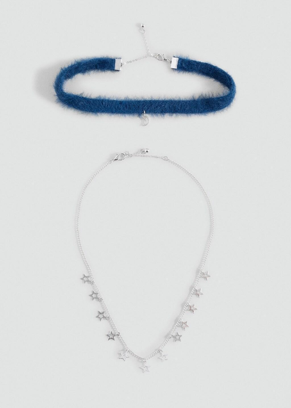 Silver Stars Necklace 2 Pack, Kids Girl, Silver, large image number 3