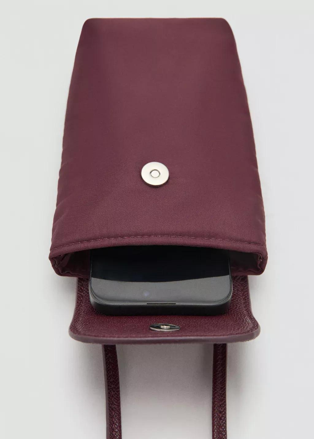 Burgundy Combined Nylon Mobile Case, 0201_78, large image number 1