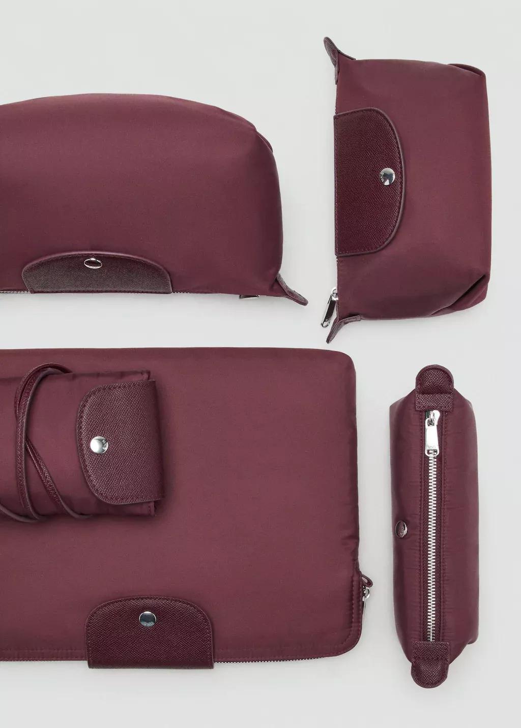 Burgundy Combined Nylon Mobile Case, 0201_78, large image number 2