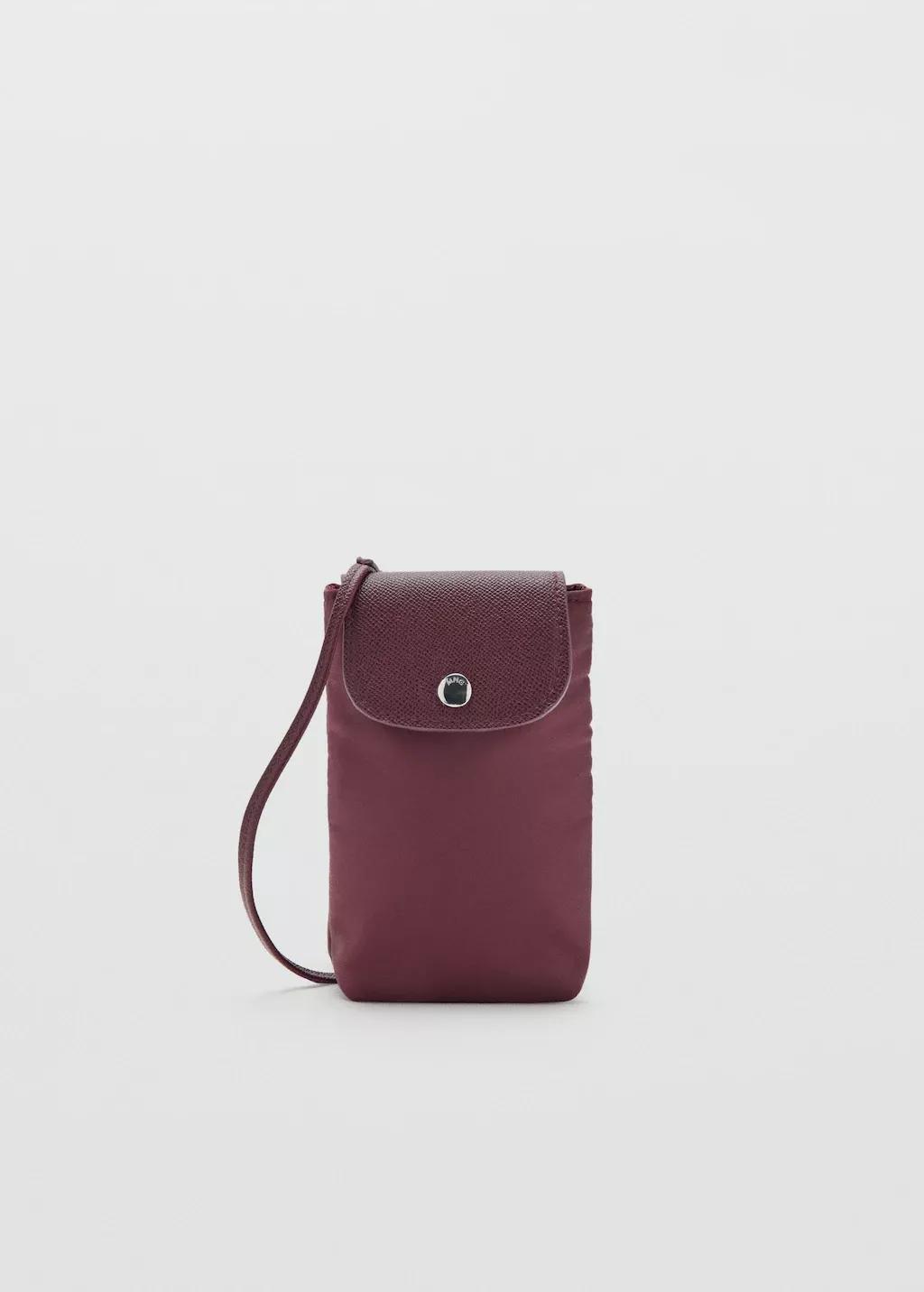 Burgundy Combined Nylon Mobile Case, 0201_78, large image number 5