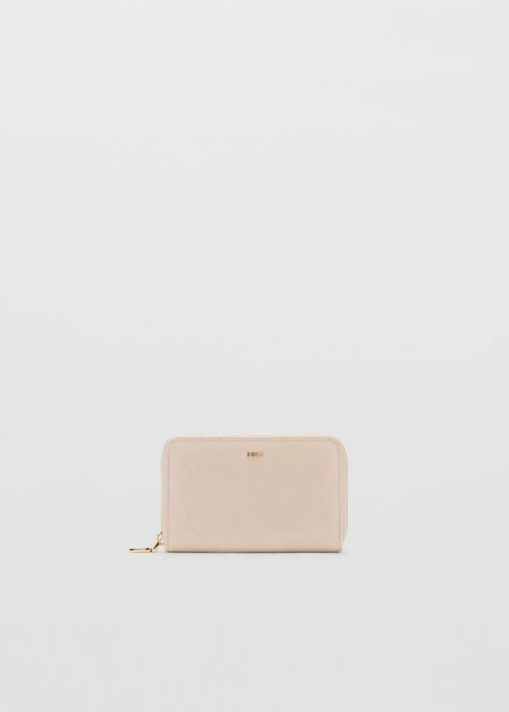 White Medium Padded Wallet, Natural White, large image number 3