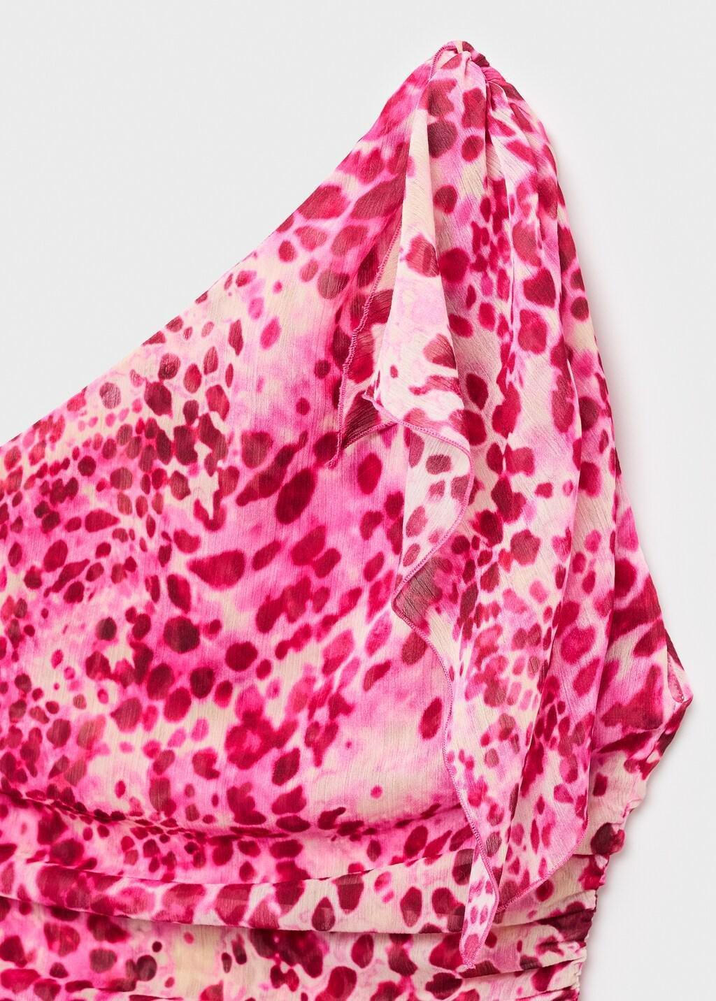 Pink Asymmetric Printed Top, , large image number 3