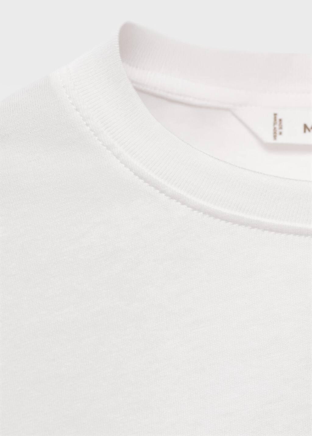 White Short-Sleeved Printed T-Shirt, Kids Girls, , large image number 2