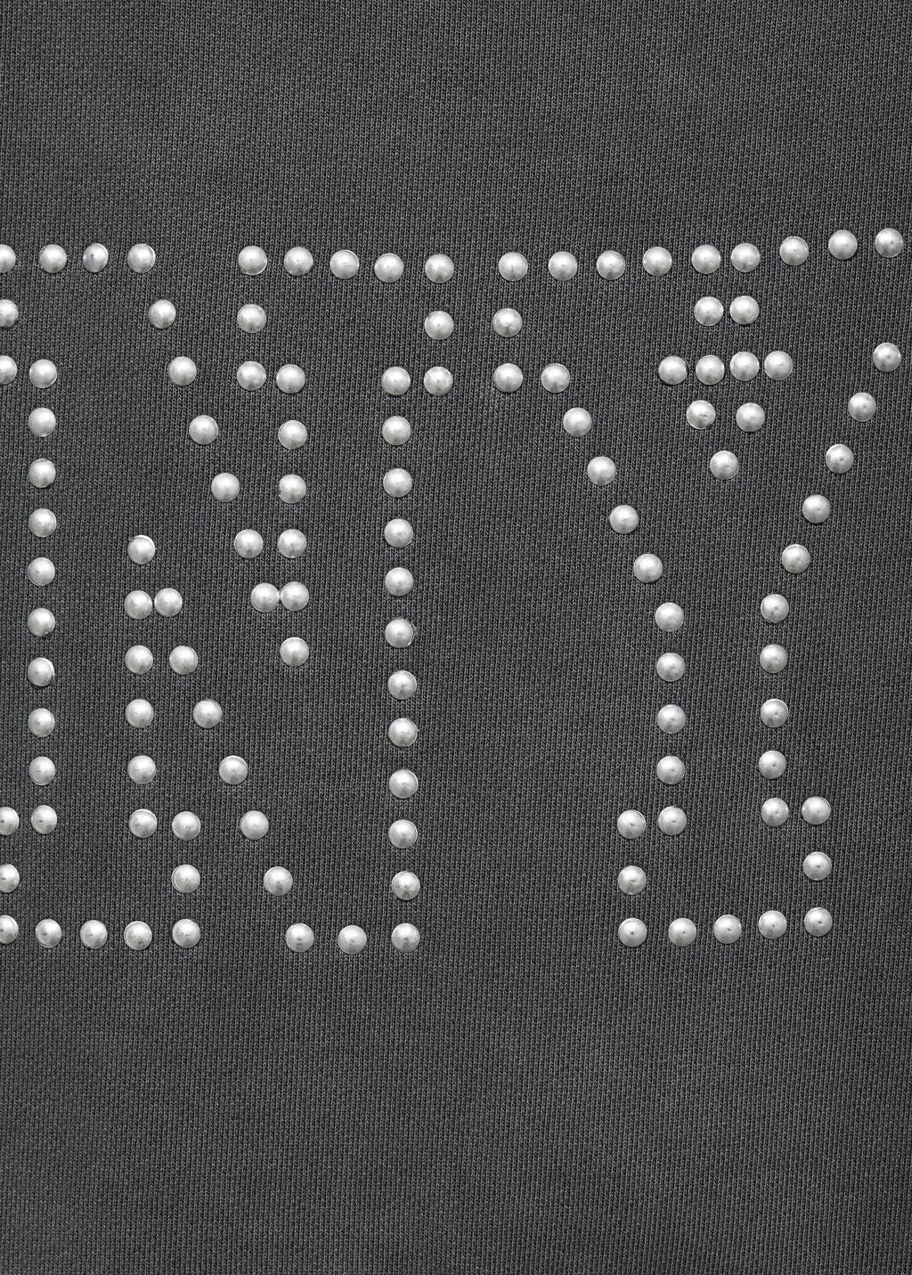 Grey Studded Sweatshirt, Kids Girls, , large image number 2