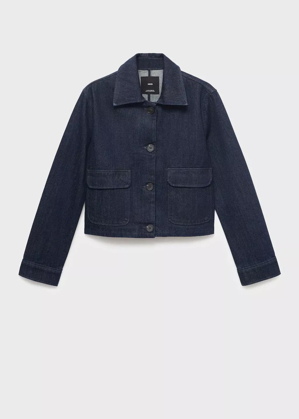 Blue Denim Jacket With Pockets, , large image number 3