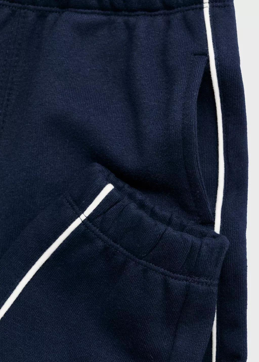 Navy Joggers With Side Stripe, Baby Boy, , large image number 4