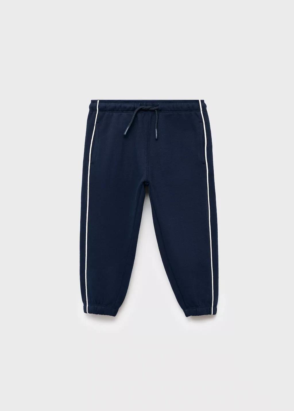 Navy Joggers With Side Stripe, Baby Boy, , large image number 5