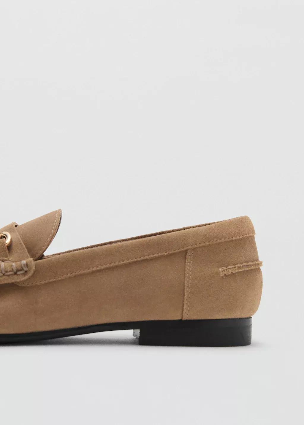 Brown Suede Moccasins With Buckle, , large image number 1