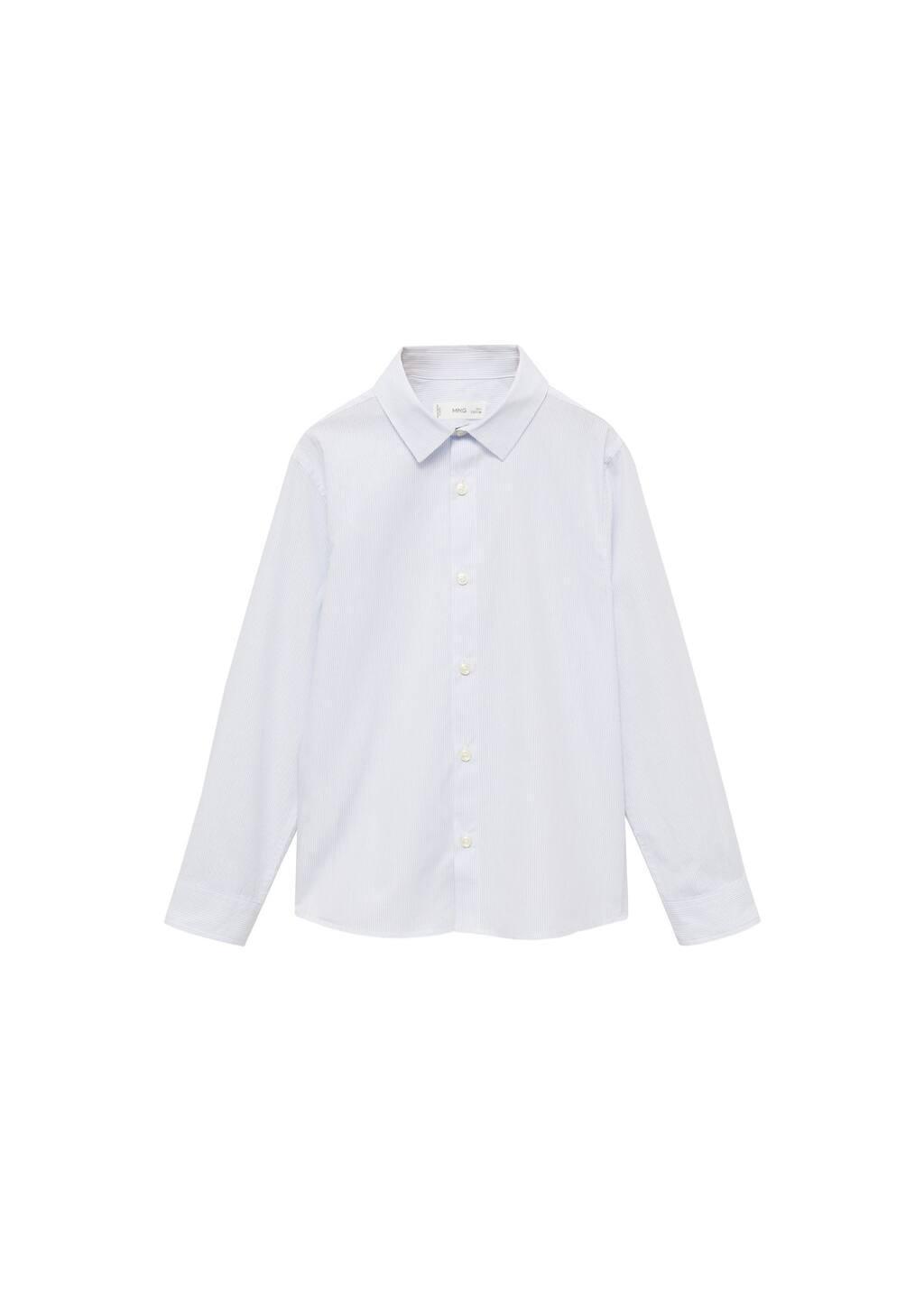 Blue Lt Pastel Striped Oxford Shirt, Kids Boy, , medium