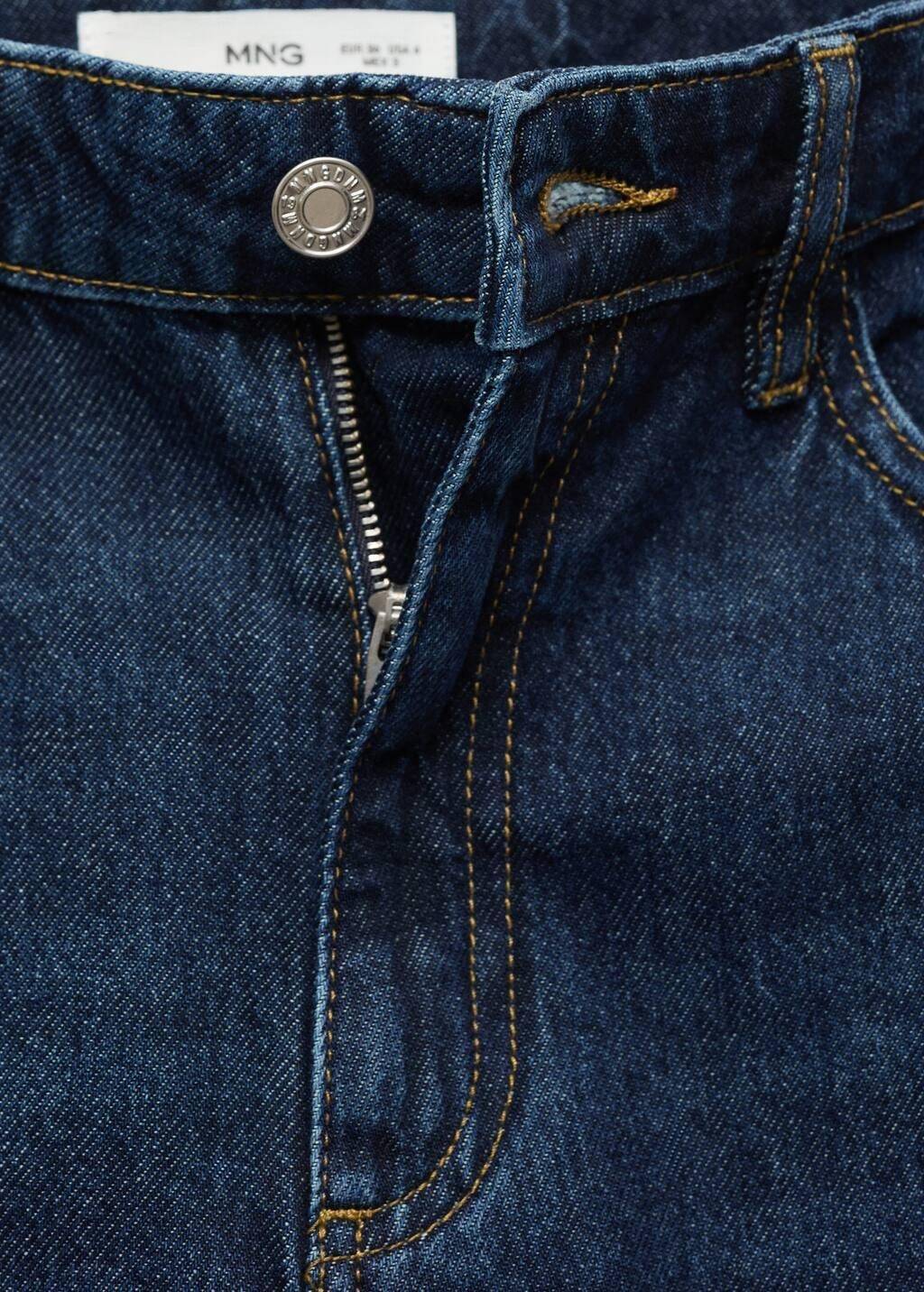 Blue Danila Wide Leg High-Rise Jeans, , large image number 4