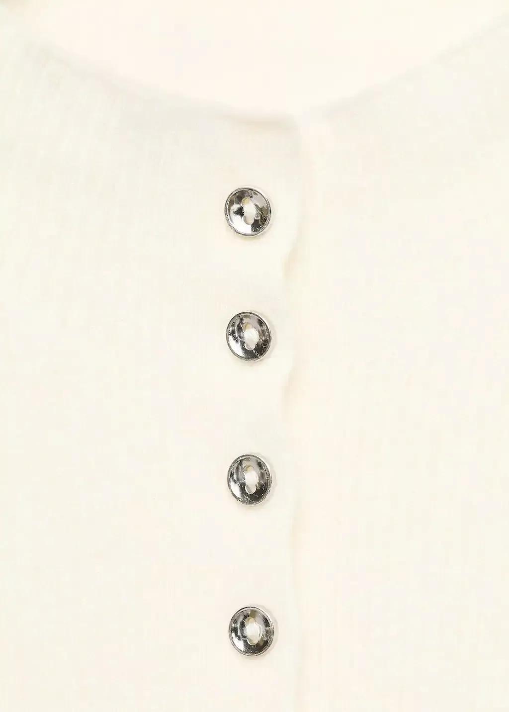 Beige Fine Rib Knit Cardigan, Light Beige, medium