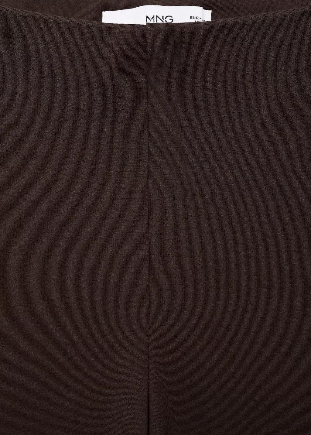 Brown Leggings With Seam Detail, Brown, large image number 1