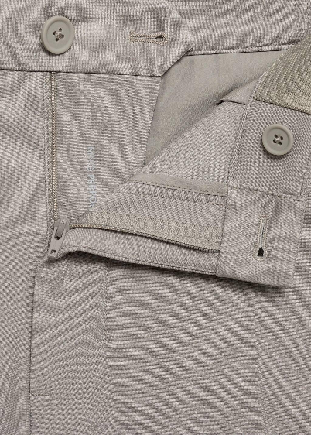 Grey Lt Pastel Slim-Fit Thermoregulating Trousers, Light Pastel Grey, large image number 1