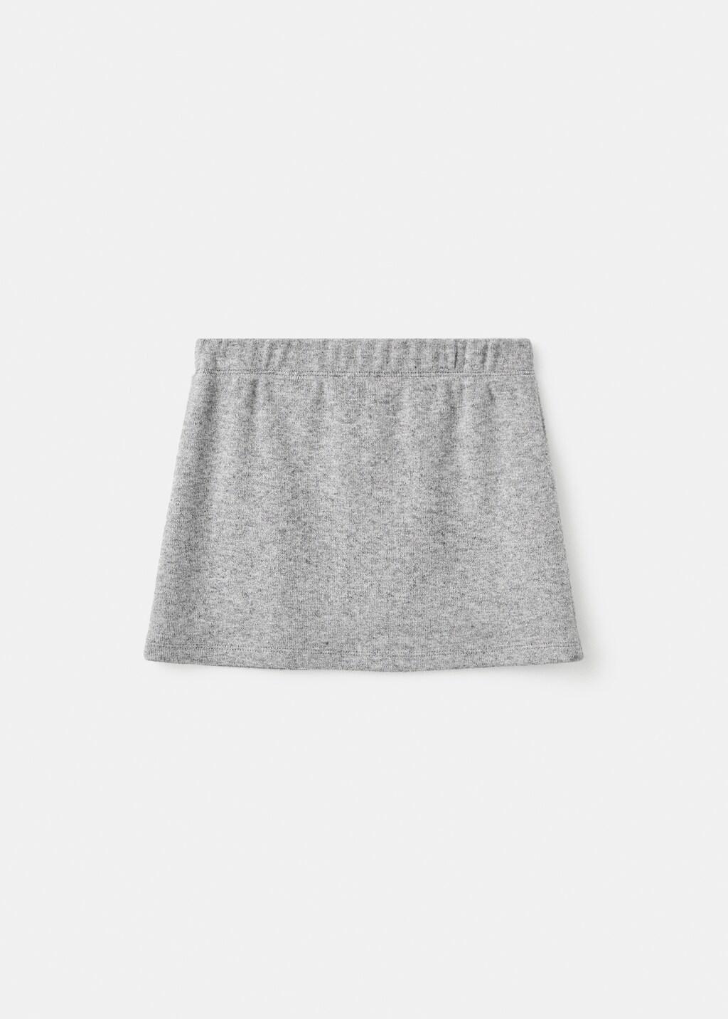 MEDIUM GREY Knitted A-line skirt, Baby Girl, Medium Grey, medium