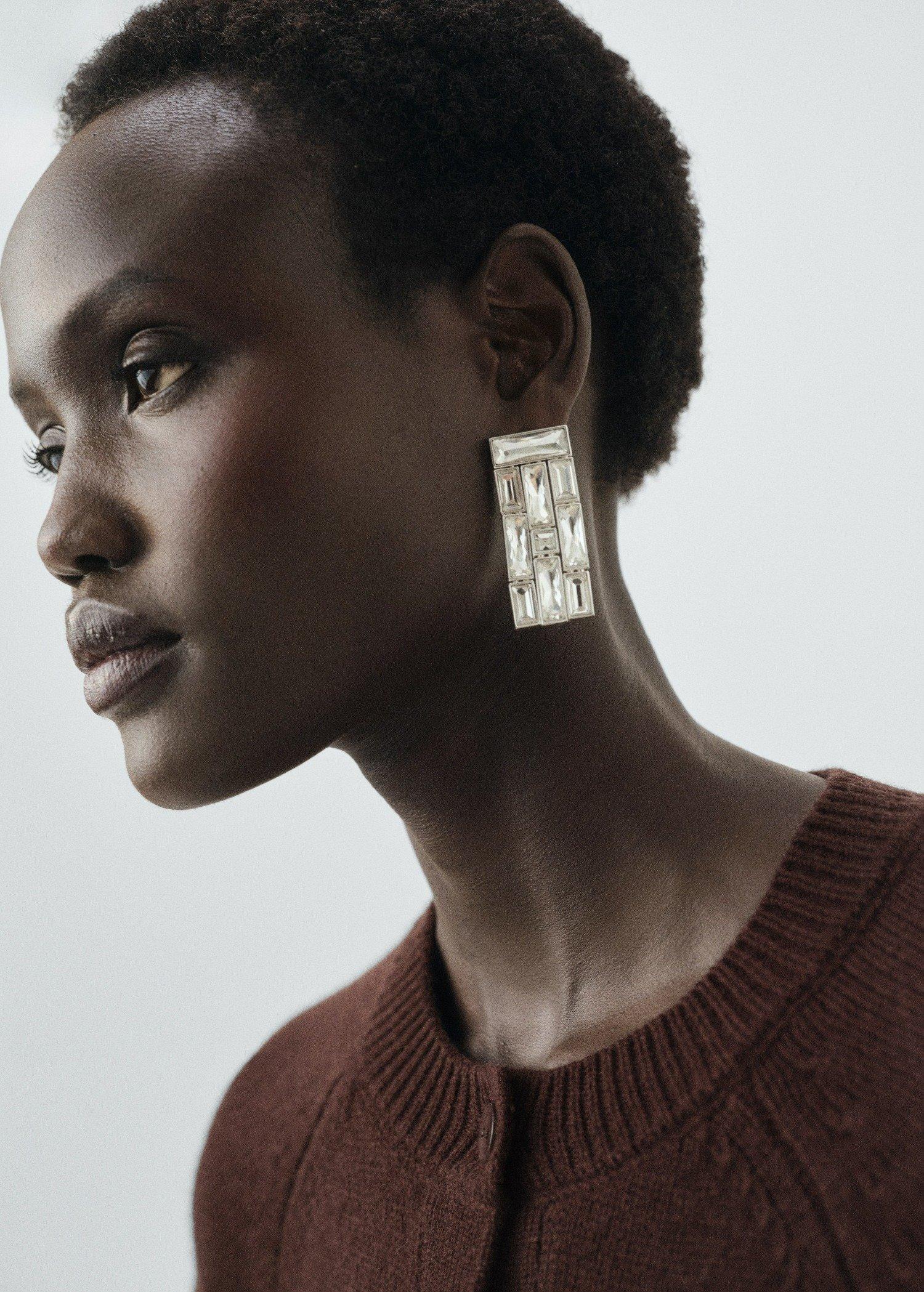 Brown Chunky Knit Wool Cardigan, Dark Brown, medium